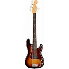 Fender American Professional II 5-String Precision Bass, 3-Color Sunburst, Rosewood Fingerboard