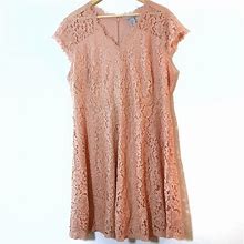 H&M Dresses | H&M Pink Lace Dress | Color: Pink | Size: Xl