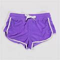 Forever 21 Shorts | Forever 21 Purple & White Terry Cloth Dolphin Fin Waist Tie Lounge Shorts | Color: Purple/White | Size: M