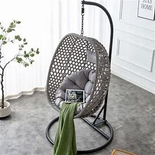 Hanging Egg Swing Chair Stand Hammock Patio Chair Indoor Outdoor W/Cushion