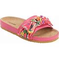 Wide Width Women's The Stassi Footbed Sandal By Comfortview In Carnation Watercolor (Size 9 W)
