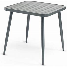Aluminum Restaurant Table In Gunmetal Grey (30 X 30)"