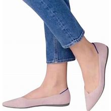 Rothy's Shoes | Rothy's The Point Ballet Flat Slip On Comfortable In Blush Pink Size W9.5 Nwob | Color: Pink | Size: 9.5