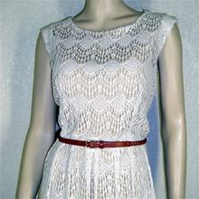 Connected Apparel Dresses | Connected Apparel Nwt Cap Sleeve Lace Dress 7094 | Color: Cream | Size: 16