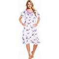 Jeffrico Womens Nightgowns Sleepwear Soft Pajama Dress Nightshirts Plus Size