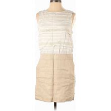 Ann Taylor LOFT Casual Dress - Popover: Ivory Dresses - Women's Size 2