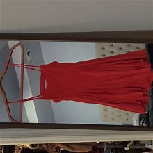 Forever 21 Dresses | Forever21 Red Open Back Mini Dress | Color: Red | Size: Xs