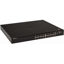 Dell 5RFWR Networking N2024P 24-Ports 1000Base-T Poe+ + 2-Ports 10G Ethernet SFP+ 1U Layer2 Managed Gigabit Ethernet Switch
