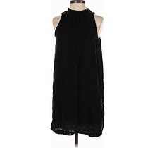 Cloth & Stone Casual Dress Mock Sleeveless: Black Dresses - Women's Size X-Small