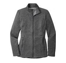 Port Authority L905 Ladies Collective Striated Fleece Jacket S Sterling Grey Heather