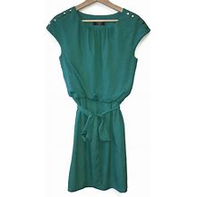 Guess Dresses | Guess Dress 4 Green Short Sleeve Stretch Waist | Color: Green | Size: 4