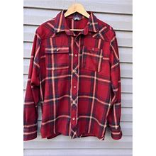 Outdoor Research Flannel Shirt - Men's Feedback Large Red Plaid