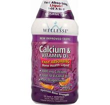Nature's Way Calcium & Vitamin D3 - Bone Health Liquid Supplement Citrus 16 Fl Oz Small