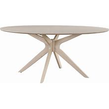 Aeons Brockton Oval Dining Table In White Wash