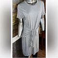 Three Dots Dresses | Three Dots Tie Front Knee Length Casual Dress Xl | Color: Gray | Size: Xl
