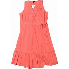 Talbots Dresses | Talbots Nwt Coral Wrap Dress 16P | Color: Pink | Size: 16P