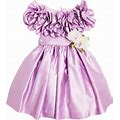 Monnalisa Kids, Venice Satin Dress, Girls, Purple, Y 12, Girls' Dresses, Materialmix