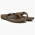 Vionic Shoes | Vionic Tide Sandal Bronze Sequin Flip Flop Slip On Comfort Shoe Arch Support 6 | Color: Brown/Tan | Size: 6