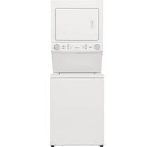 Frigidaire 3.9 Cu. Ft. Washer And 5.5 Cu. Ft. Dryer Electric Long Vent Stacked Laundry Center In White