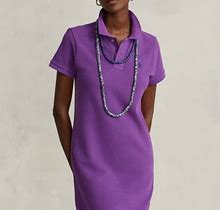 Ralph Lauren Cotton Mesh Polo Dress - Size XL In Paloma Purple