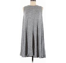 Philosophy Republic Clothing Casual Dress - Mini Crew Neck Sleeveless: Gray Marled Dresses - Women's Size Medium