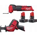 M12 FUEL 12V Lithium-Ion Cordless Oscillating Multi-Tool And HACKZALL With Two 3.0 Ah Batteries