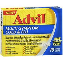 Advil Multi-Symptom Cold & Flu Coated Tablets, 10 Count