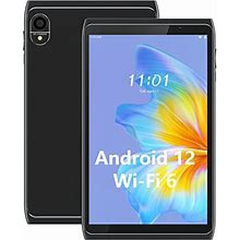 Tablet Android 12 Tablets 8 Inch, Wifi 6 Tablet Computer 2GB RAM 32GB ROM, 1280X800 IPS Touch Screen, 2+8MP Dual Camera, 4300Mah Battery, Google GMS