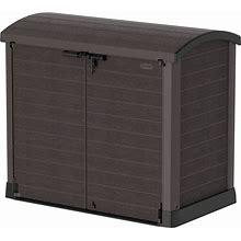 Duramax Cedargrain Storeaway 1200L Outdoor Deck & Garden Storage Box, Brown - 50.87