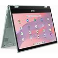 Asus Chromebook Flip, 14" FHD Touch, Mediatek Kompanio 520, 4GB Ram, 64Gb Emmc, Gray Green, cm1402fm2a-ws44ft