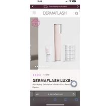 DERMAFLASH Luxe+ Anti-Aging, Exfoliation + Peach Fuzz Removal Dermaplaning Pink