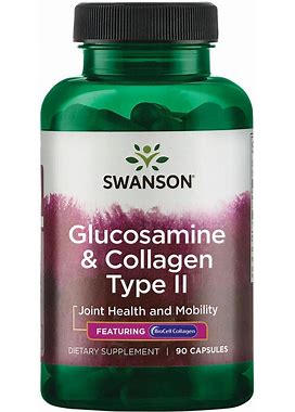 Swanson Premium Glucosamine & Collagen Type Ii - Featuring Biocell Supplement Vitamin | 90 Caps