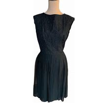 Vintage Silk Taffeta Dress Laiglon 1950S Dress
