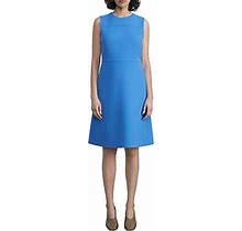Lafayette 148 New York Women's Blue Sleeveless Yoke Dress
