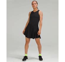 Lululemon Everlux Short-Lined Tennis Tank Top Dress 6" | Black -™ Fabric