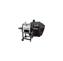 Heavy-Duty Compact Charcoal Grill In Stainless Steel 51.3 in. W With Premium Medium Charcoal Grill Cover