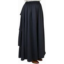 Classic Ladies Blue Cotton Dress Skirt (Size 3X) | 19th Century | Historical | Vintage | Antique