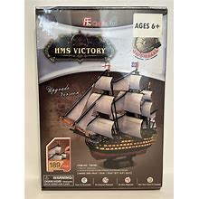 Cubicfun 3D Puzzles Large HMS Victory Vessel Ship Sailboat Model Kits For Adults
