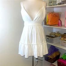 White Babydoll Dress | Color: White | Size: 10