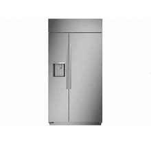 Monogram 42" Counter Depth Built-In Side By Side Smart Refrigerator ZISS420DNSS