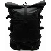 Makavelic - Logo-Print Buckled Backpack - Unisex - Polyester - One Size - Black