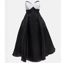 Carolina Herrera, Strapless Silk Gown, Women, Black, US 2, Dresses