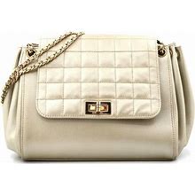 Chanel Bags | Chanel Chocolate Bar Accordion Reissue Flap Bag Quilted Metallic Lambskin Medium | Color: Silver | Size: Os