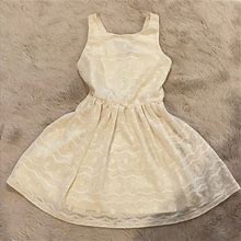 Forever 21 Dresses | Super Cute Cream Baby Doll Lace Dress | Color: Cream | Size: S