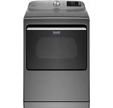 Maytag - 7.4 Cu. Ft. Smart Gas Dryer With Steam And Extra Power Button - Metallic Slate