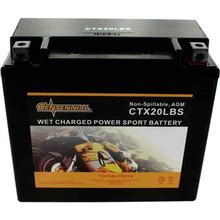 Centennial CTX20LBS Powersports 12V AGM Battery (YTX20L-BS)
