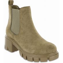 MIA Ivy Lug Sole Chelsea Boot In Khaki At Nordstrom Rack, Size 6