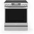 Midea 30-In Slide-In Electric Range With Wi-Fi Connectivity And Fan Convection, Stainless Steel, Mes30s2ast