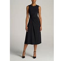Sleeveless Knot Front Dress For Tall Women In Black M / Extra Tall / Black