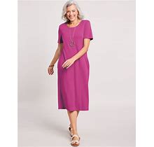 Blair Women's Essential Knit Dress - Purple - L - Misses